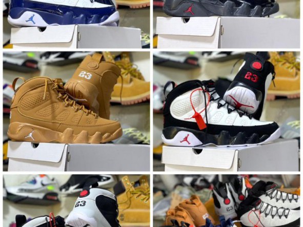 Diferentes tênis Nike Jordan, Calçado, Bissau