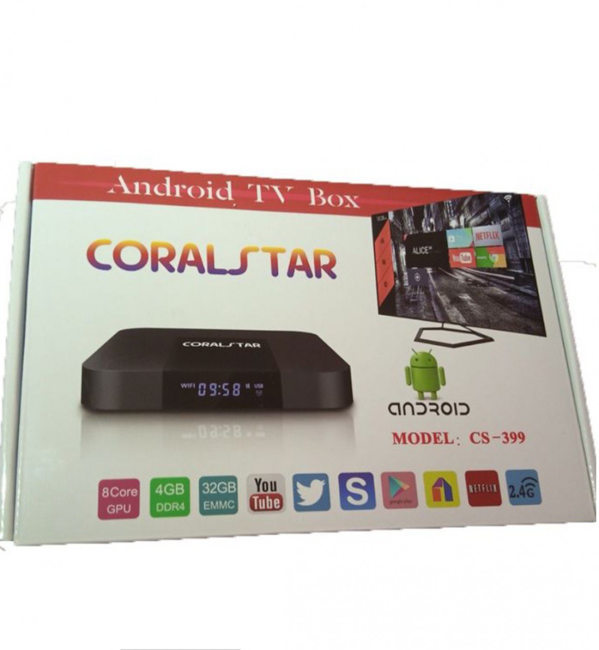 Android TV Box CoralStar, TV - Áudio - Vídeo, Bissau