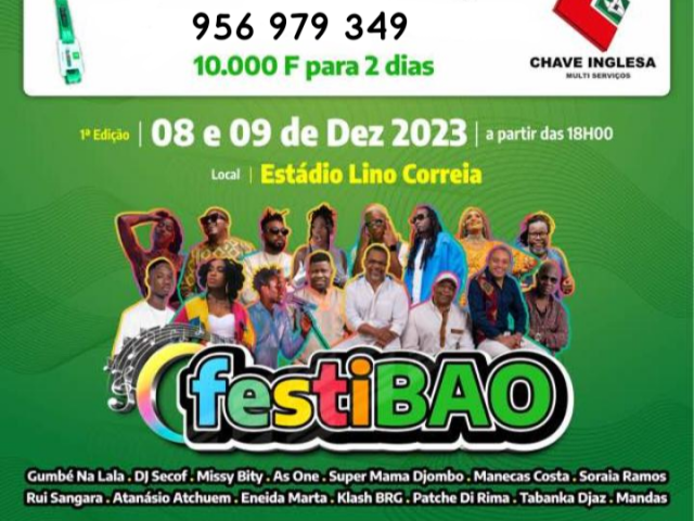 FestiBao Bilhetes Disponível, Bebidas, Bissau