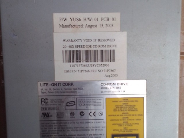 Leitor de CD LITE-ON, Computadores - Laptops, Bissau