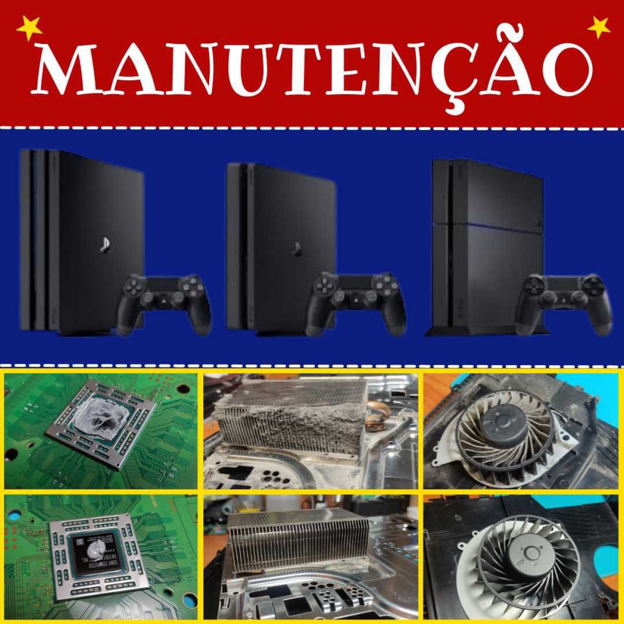 Manutenção e Limpeza do PlayStation 4 e 5, Video Games - Consolas, Bissau