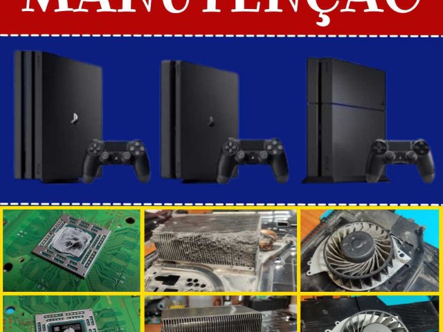 Manutenção e Limpeza do PlayStation 4 e 5, Video Games - Consolas, Bissau