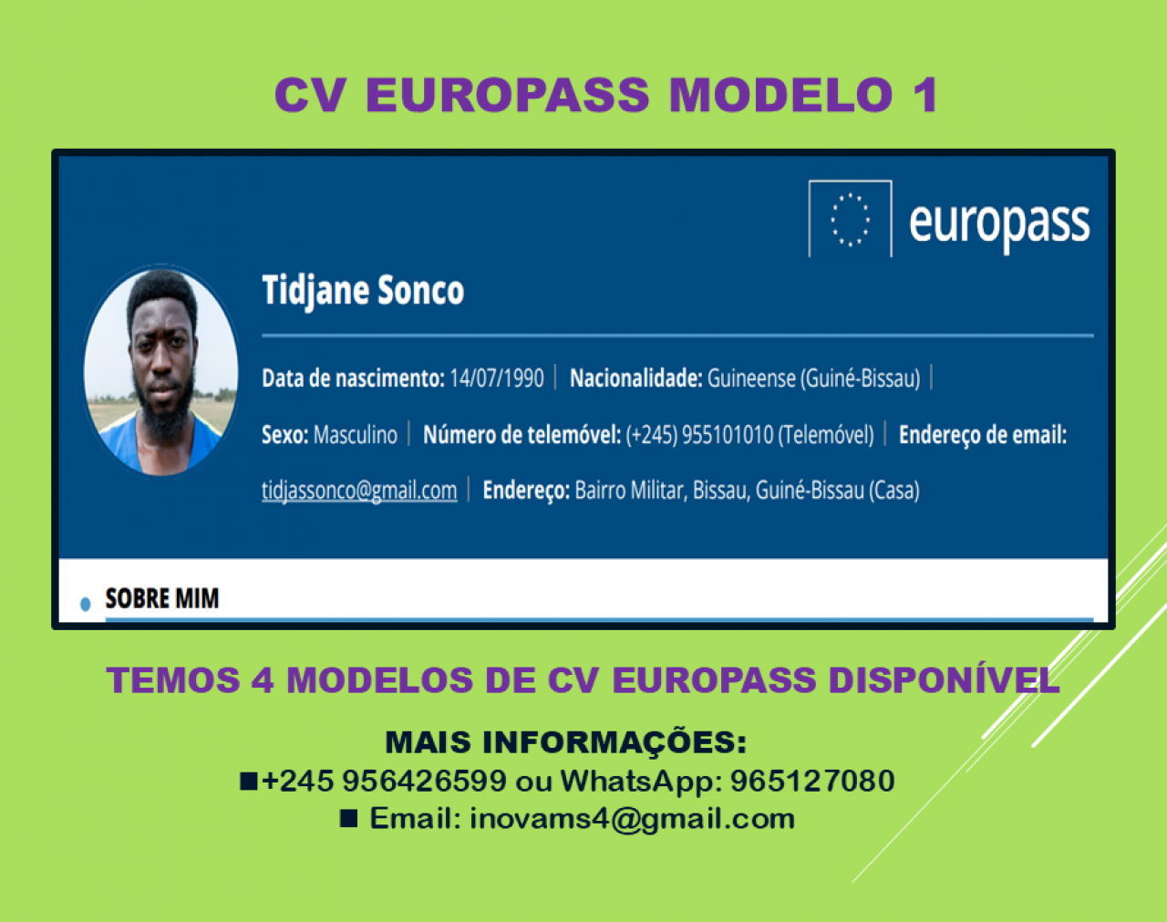 CURRICULUM VITAE, Outros Serviços, Bissau