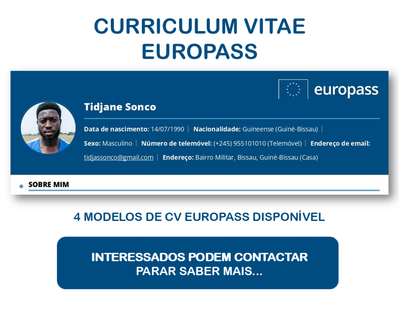 CURRICULUM VITAE EUROPASS, Outros Serviços, Bissau