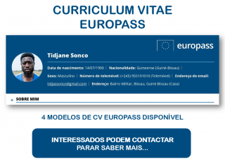 CURRICULUM VITAE EUROPASS, Outros Serviços, Bissau