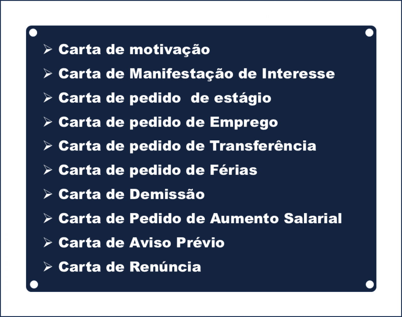 CARTA FORMAL, Serviços de Negócios, Bissau