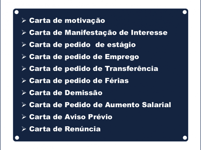 CARTA FORMAL, Serviços de Negócios, Bissau