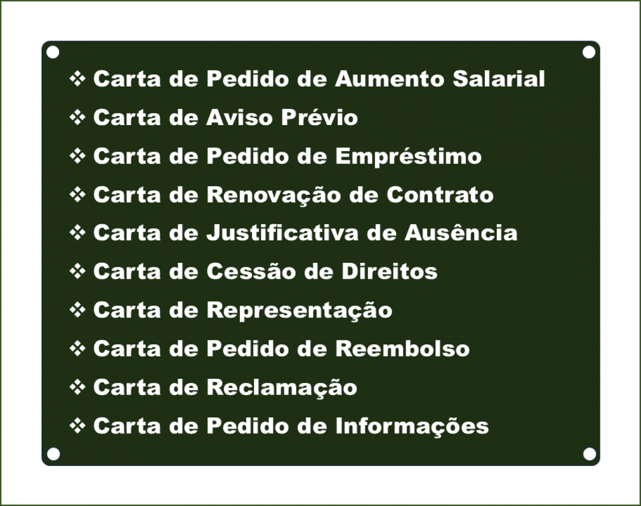 CARTA FORMAL, Serviços de Negócios, Bissau