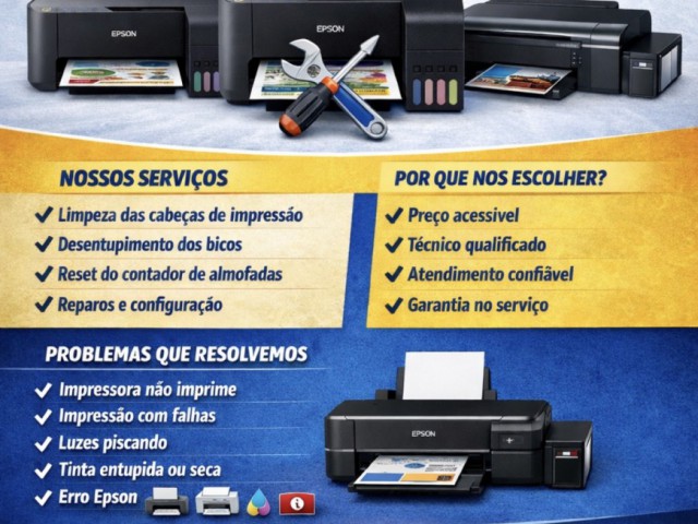 MANUTENÇÃO DE IMPRESSORAS EPSON, Eletrônicos para Escritório, Bissau