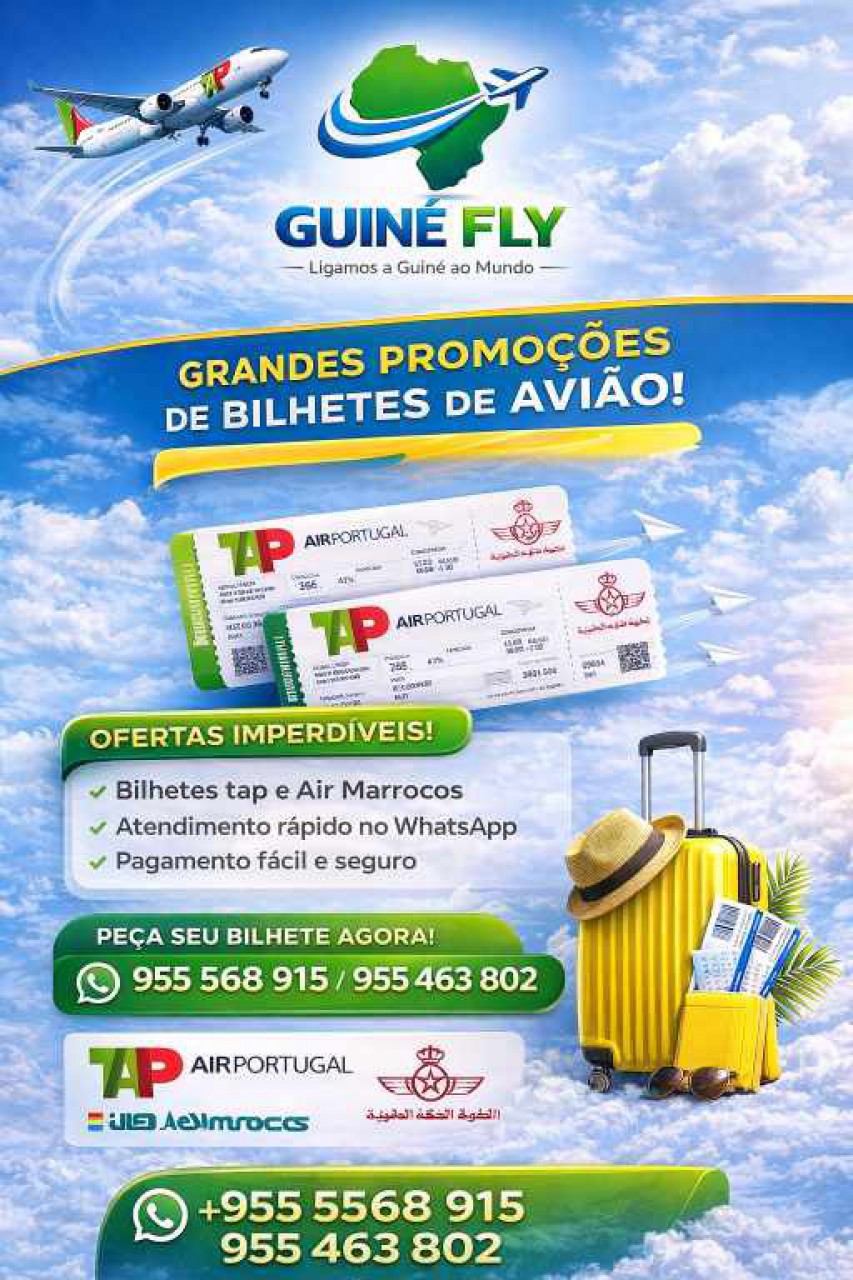 Venda de bilhetes de avião, Serviços de Negócios, Bissau