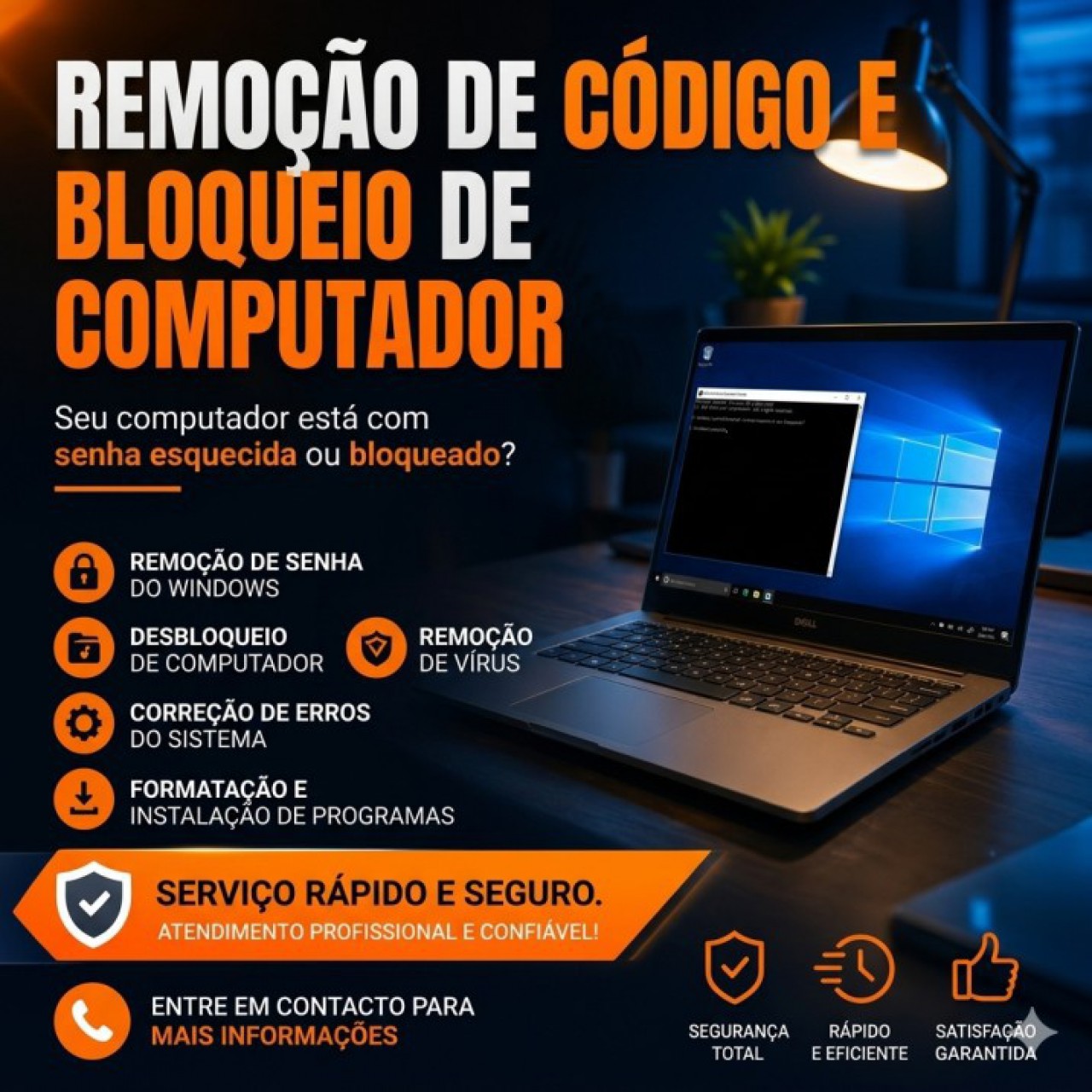 Remoção de Código de Computador, Reparação Electrônica, Bissau