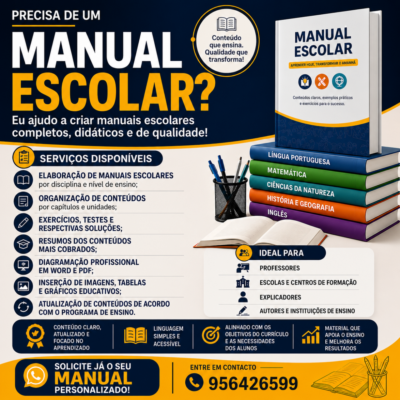Manual Escolar, Serviços de Negócios, Bissau