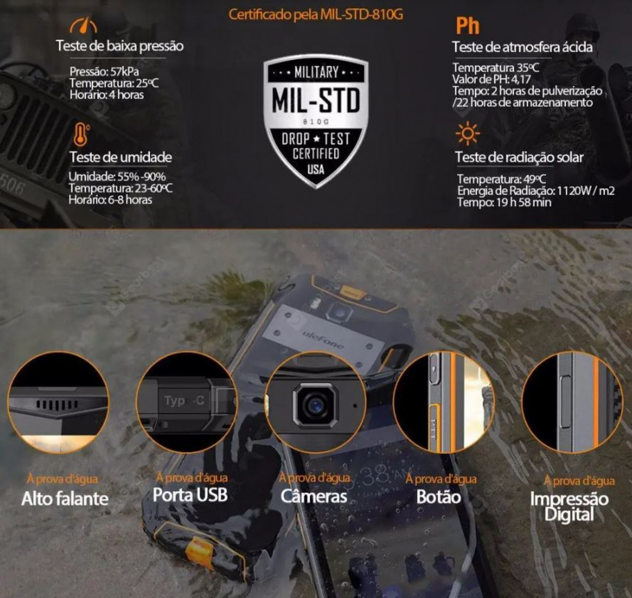 TELEMÓVEL Ulefone Armor 3T 4G - walkie talkie, Telemóveis, Bissau