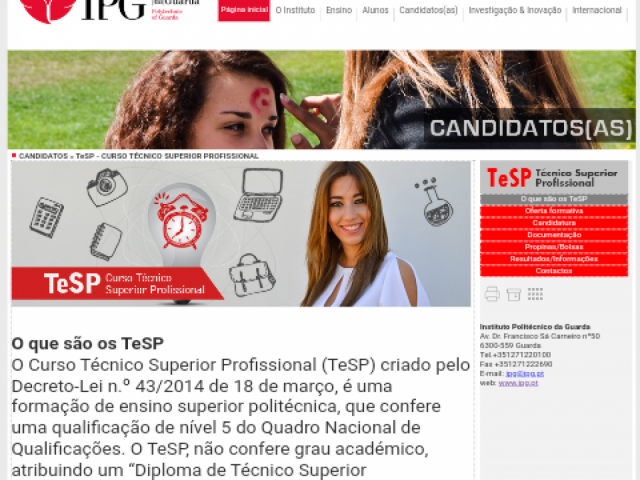 Ip Guarda, Cursos - Formação, Bissau