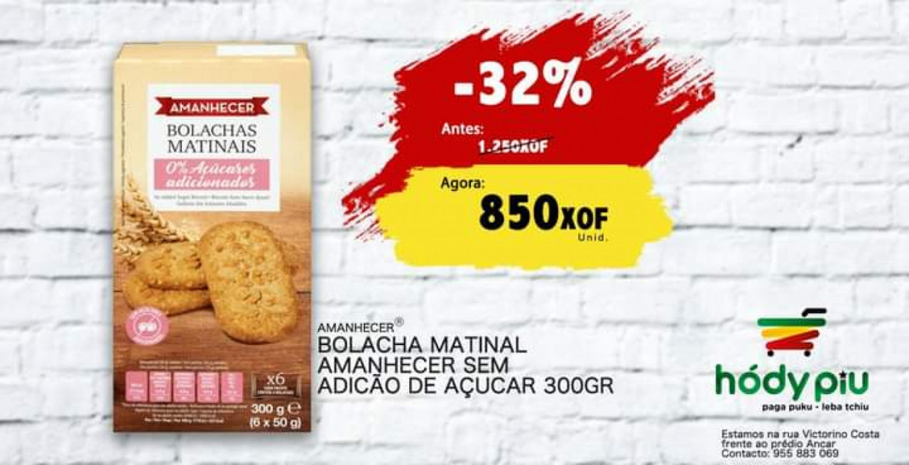 Bolacha sem açúcar, Produtos Secos, Bissau
