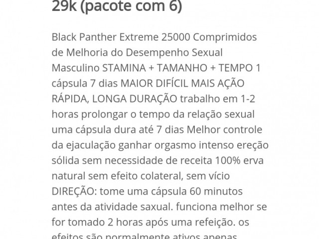 Comprimidos de melhoria do desempenho sexual masculino, Outro para Saúde - Beleza, Bissau