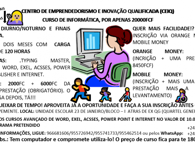 Cursos de informática, Outro para Formação, Bissau