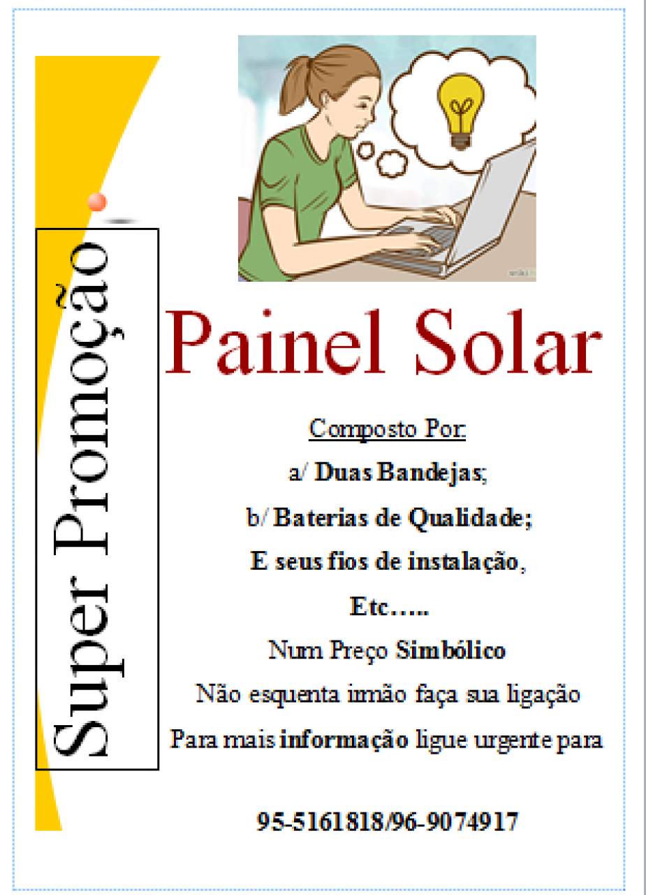 Painel Solar, Electrodomésticos, Bafatá