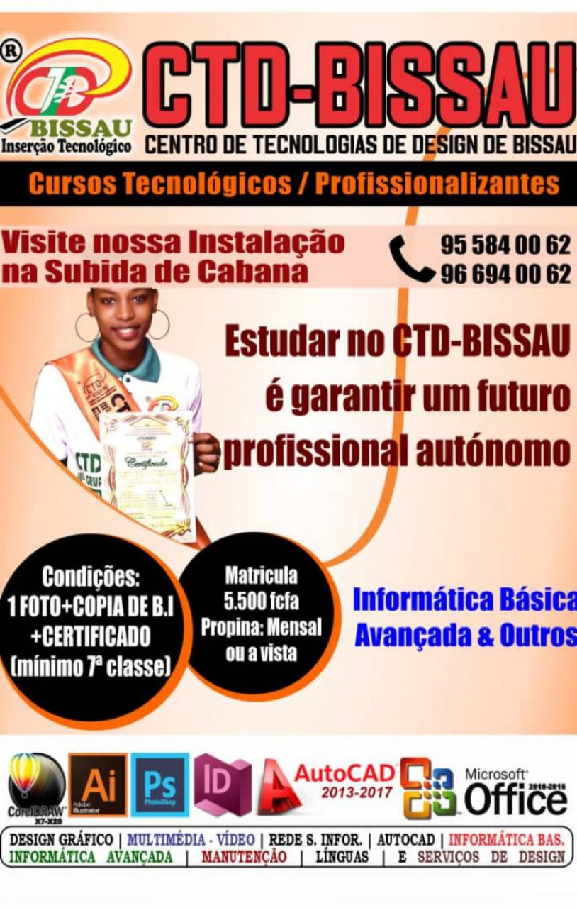 Curso de Informática, Cursos - Formação, Bissau
