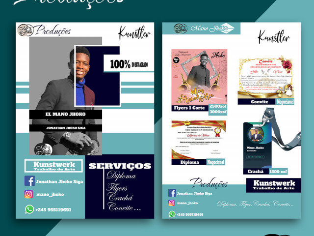 Flyer, Para Eventos - Celebrações, Bissau