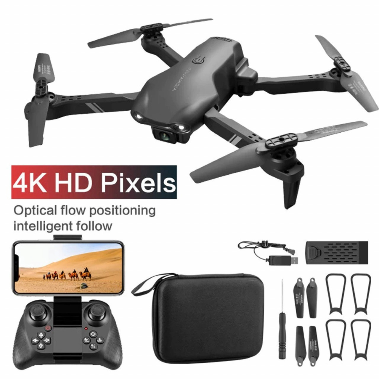 Drone flexível V13 4K HD, Câmeras - Imagens, Bissau