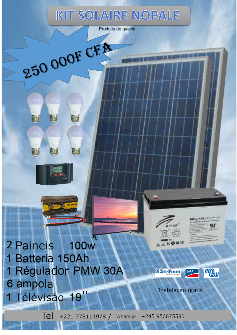 Kit solaire NOPALE, Electrodomésticos, Canchungo